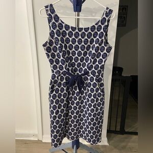 Lilly Pulitzer Navy “Button” print Sweater Dress Size M